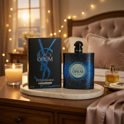Black Opium by Yves Saint Laurent, 3 oz EDP Intense Spray for Women