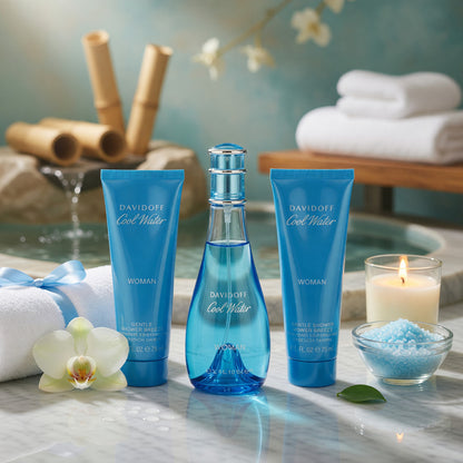 Cool Water by Davidoff, 3 Piece Gift Set for Women