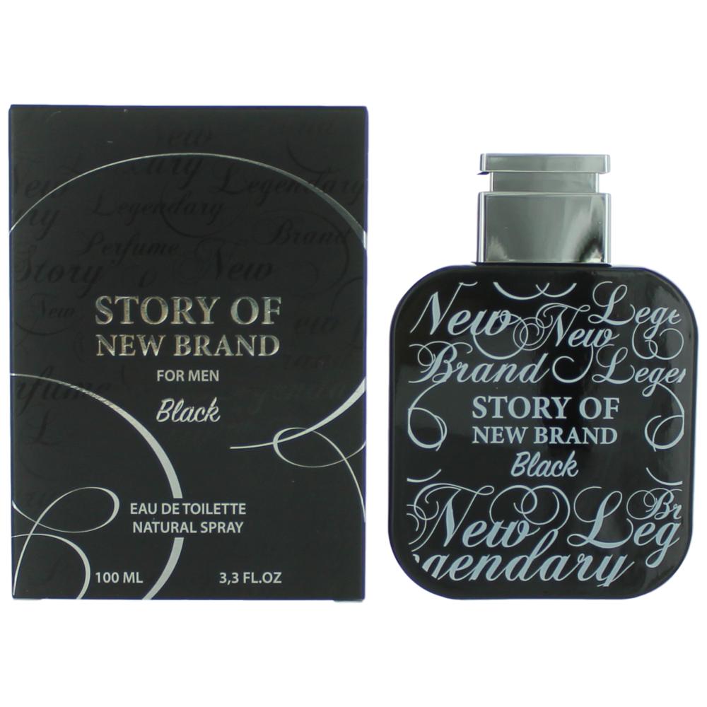 Story of New Brand Black by New Brand, 3.3 oz EDT Spray for Men