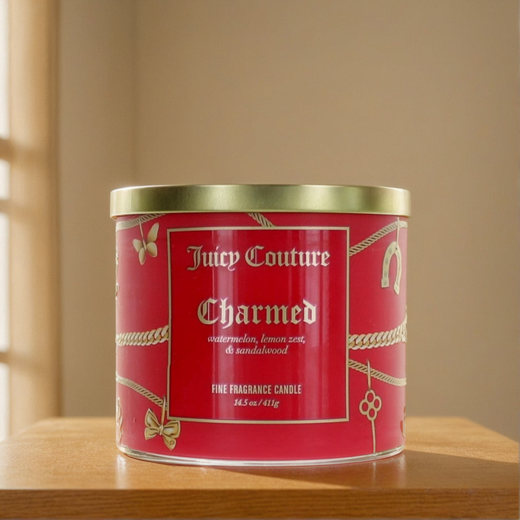 Juicy Couture 14.5 oz Soy Wax Blend 3 Wick Candle - Charmed
