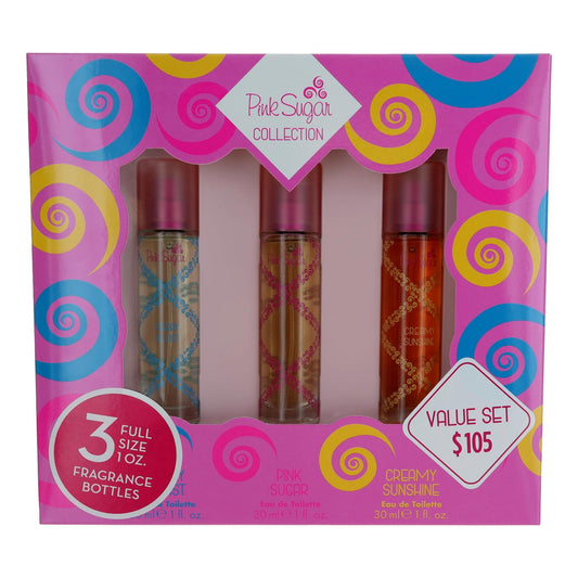 Pink Sugar by Aquolina, 3 Piece Variety Set for Women