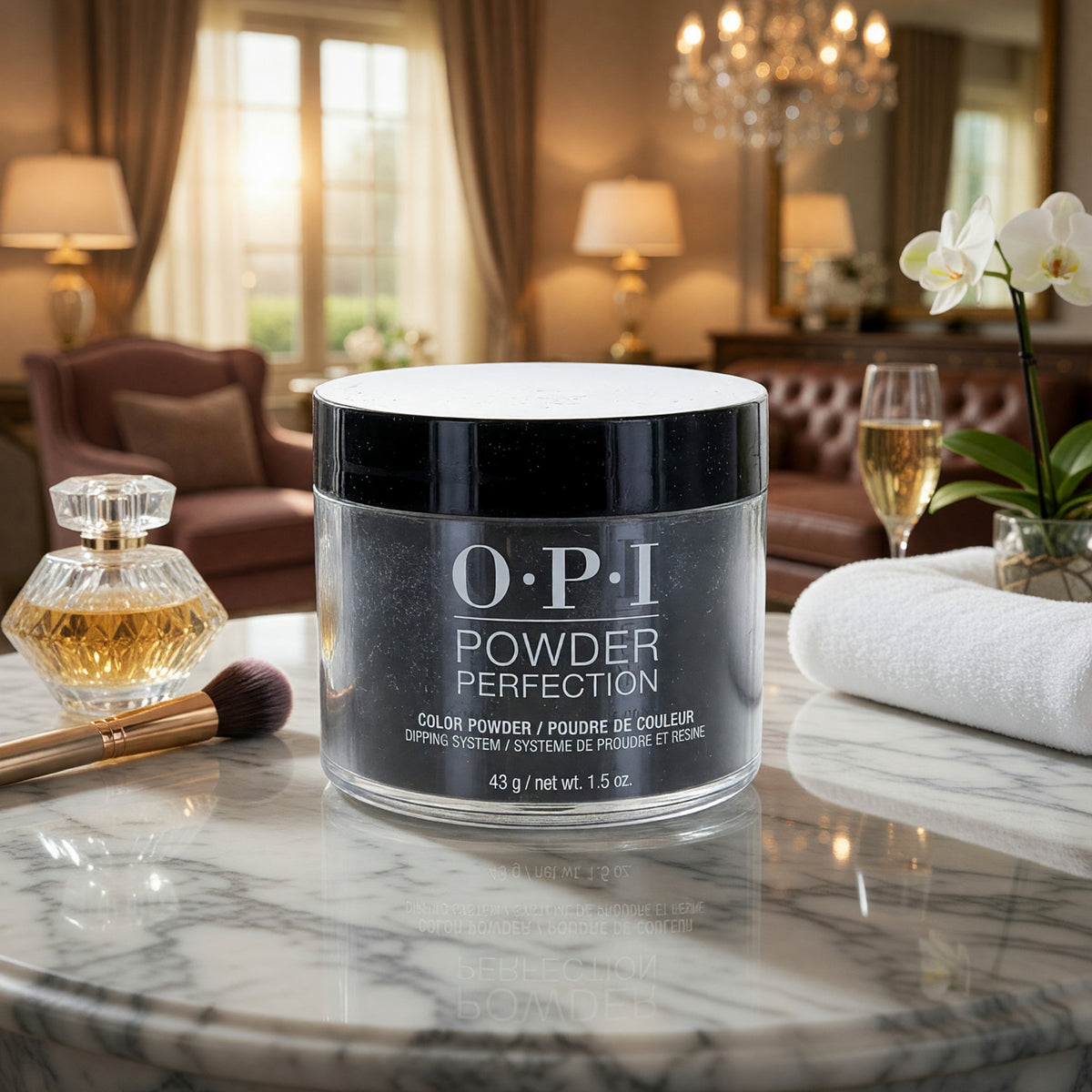 OPI Powder Perfection by OPI, 1.5 oz Color Dip Powder - Black Onyx - Black Onyx