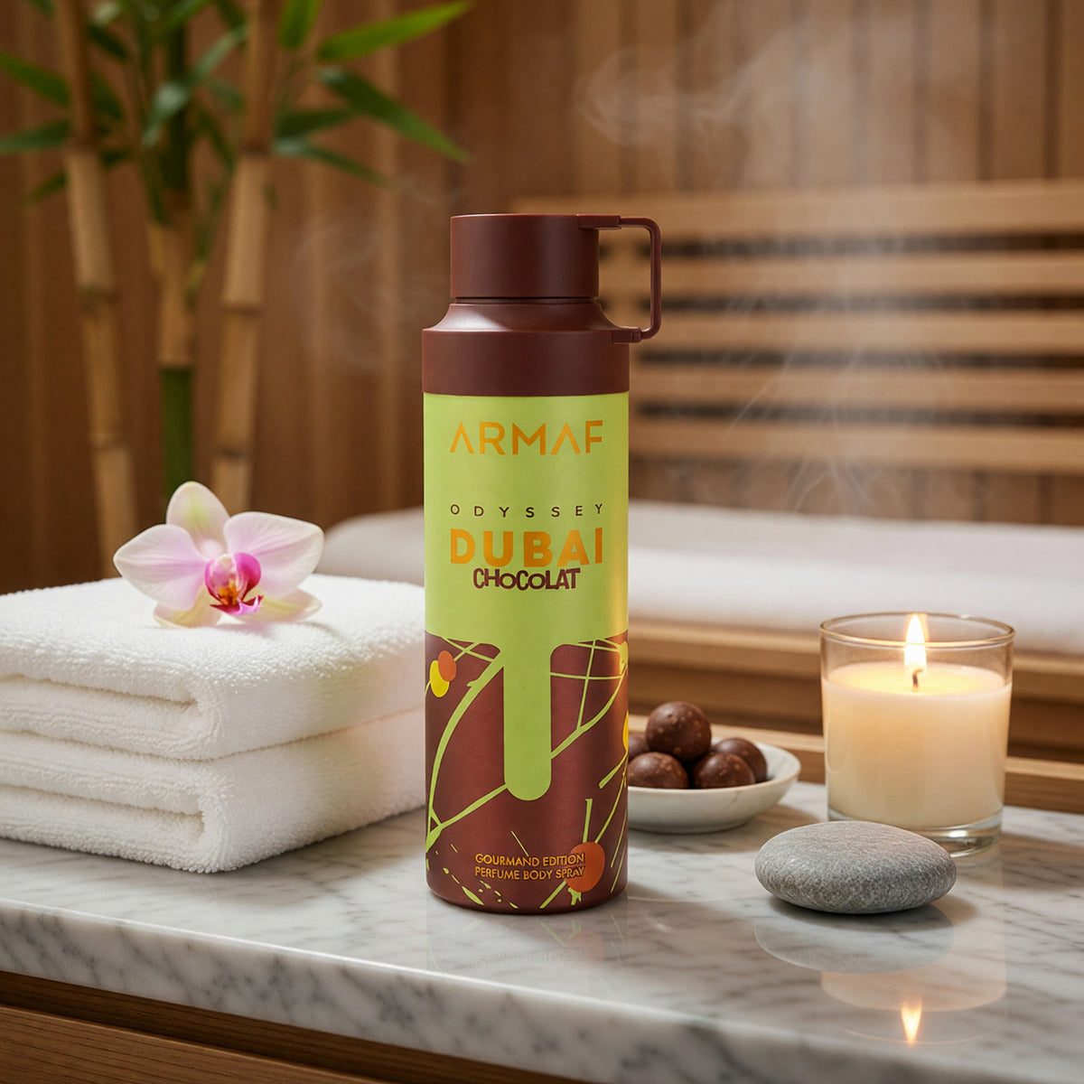 Odyssey Dubai Chocolate By Armaf, 6.8 oz Body Spray For Men