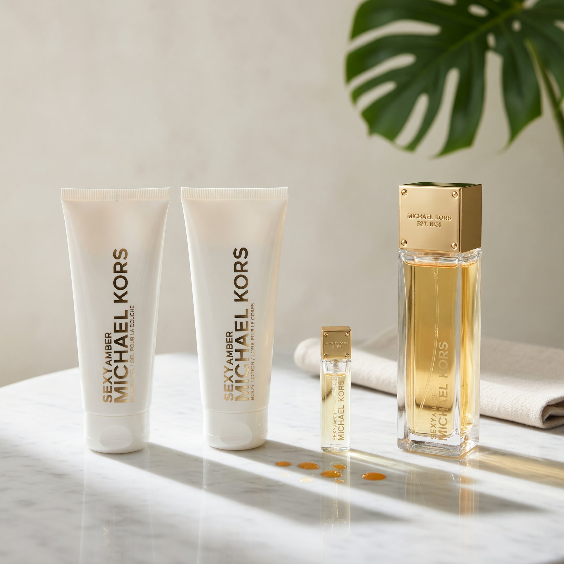 Michael Kors Sexy Amber by Michael Kors, 4 Piece Gift Set for Women