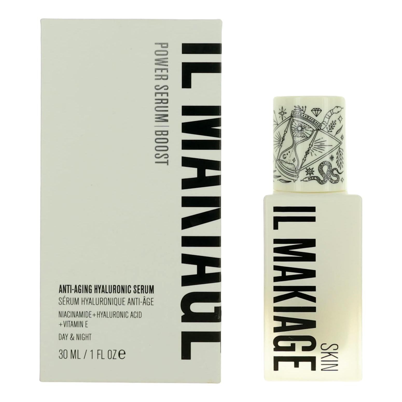 Il Makiage Power Serum Boost by Il Makiage, 1oz Anti-Aging Hyaluronic Serum 