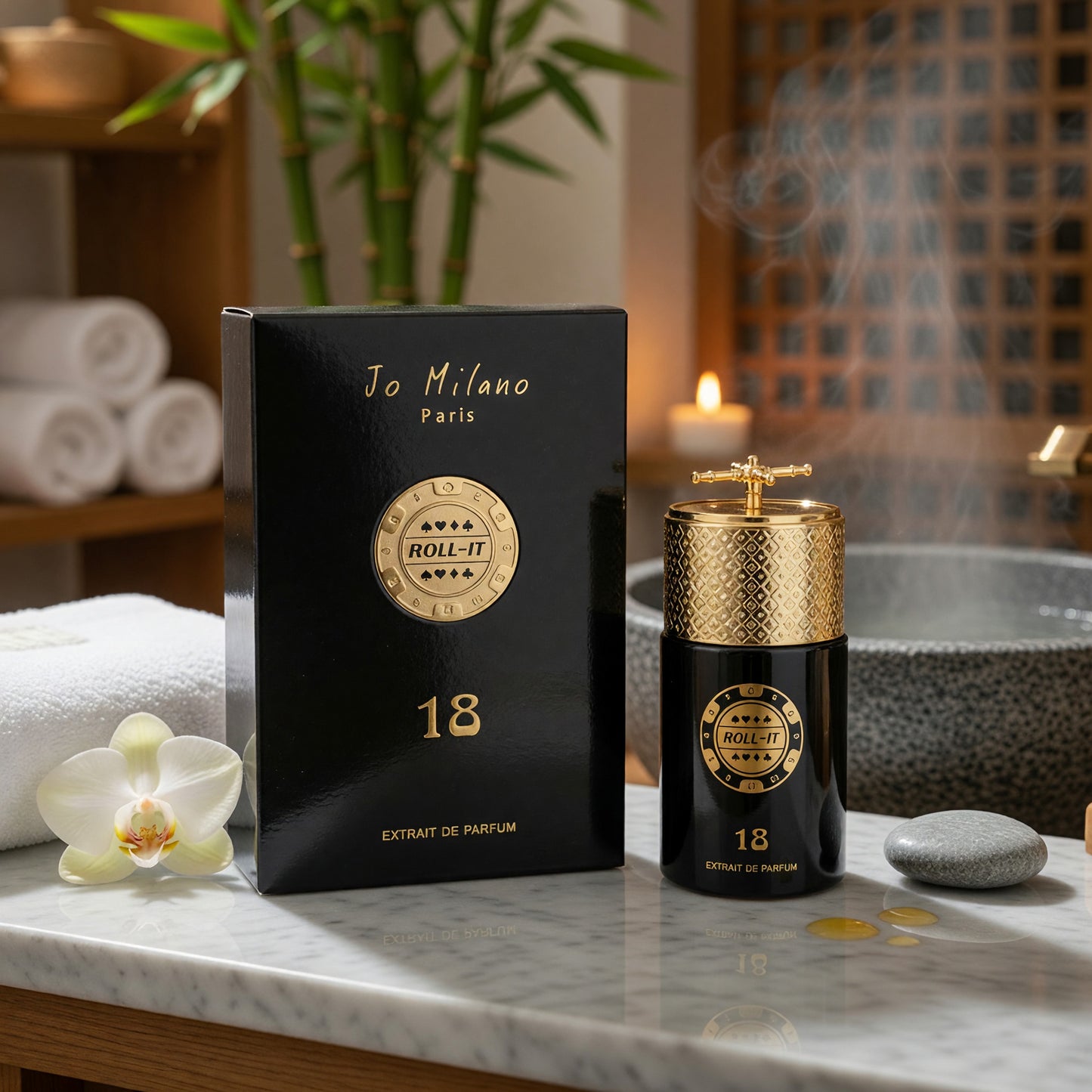 Roll It 18 by Jo Milano, 3.4 oz Extrait De Parfum Spray for Unisex