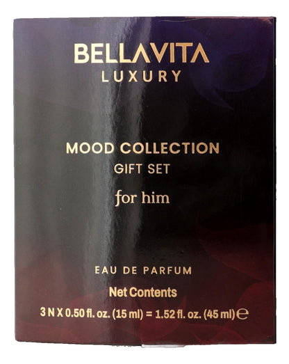 Mood Collection by Bellavita, 3 Piece Gift Set for Men
