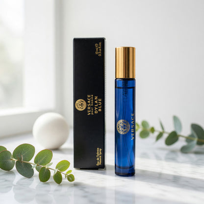 Versace Pour Homme Dylan Blue by Versace, 0.3oz EDT Travel Spray men