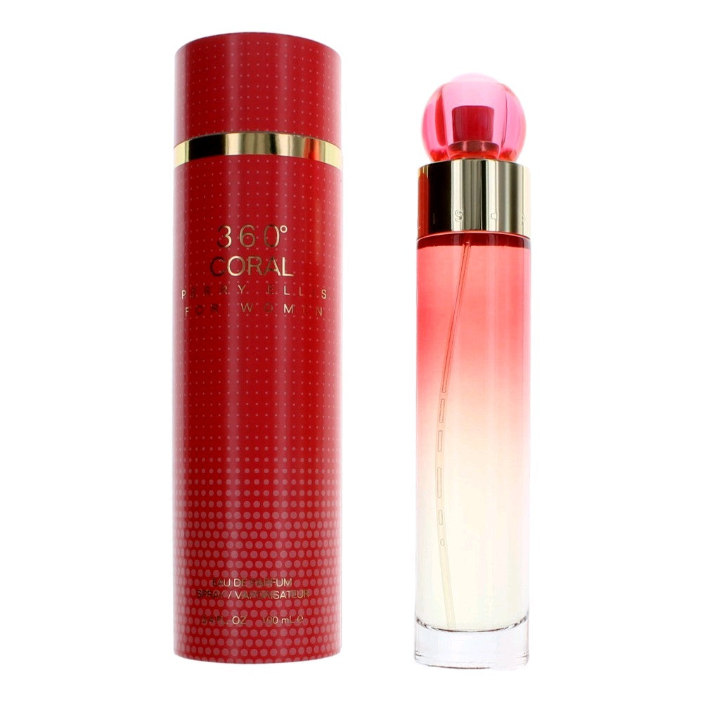 Perry Ellis 360 Coral by Perry Ellis, 3.4 oz EDP Spray for Women