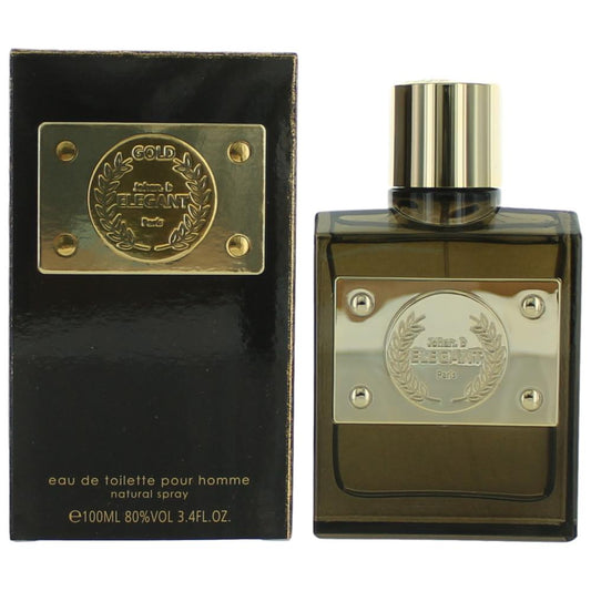 Elegant Gold by Johan.b, 3.4 oz EDT Spray for Men