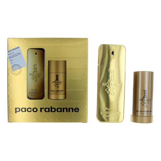 1 Million by Paco Rabanne, 2 Piece Gift Set for Men