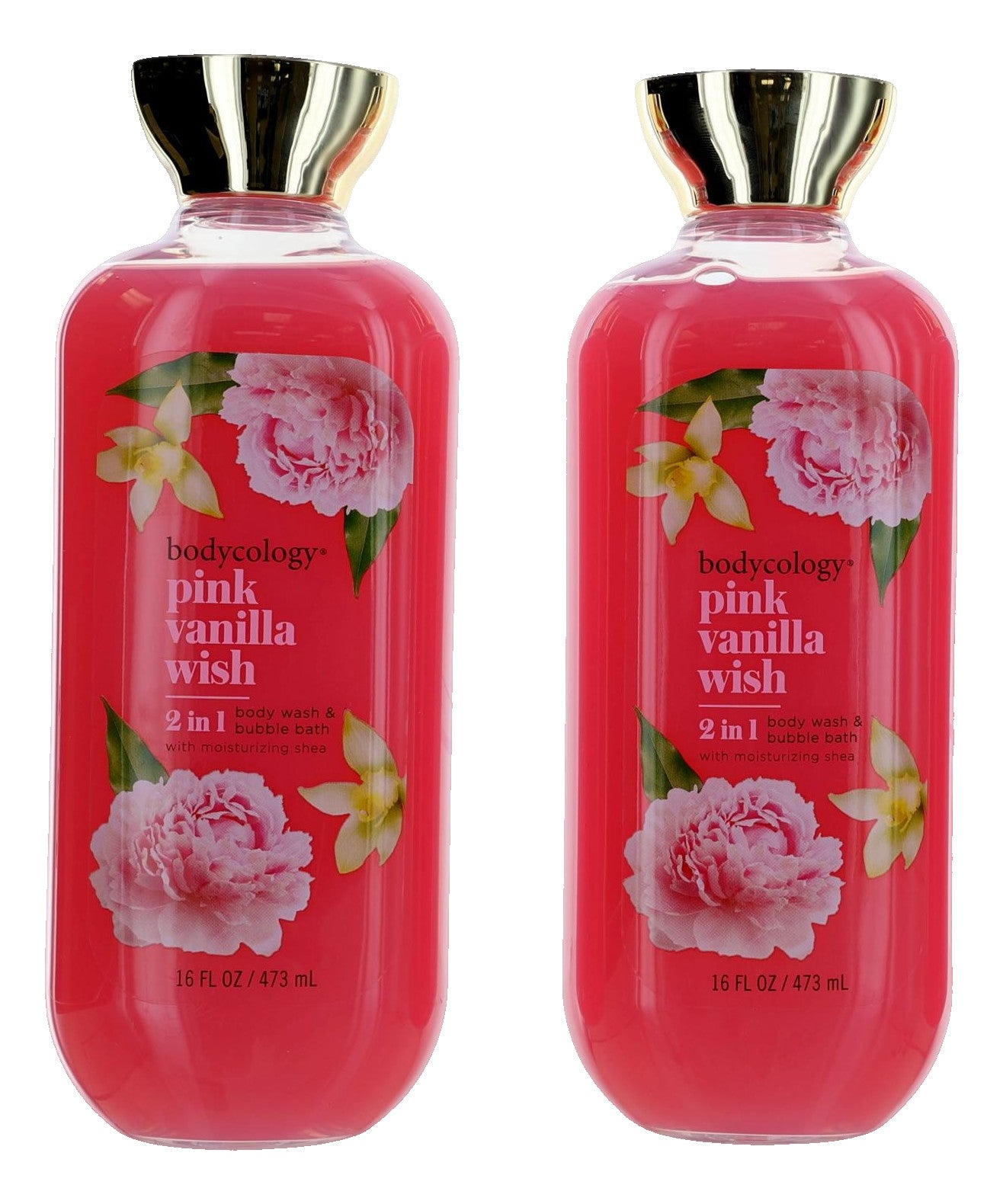 Pink Vanilla Wish, 3 Pack 16oz 2 in 1 Body Wash & Bubble Bath women