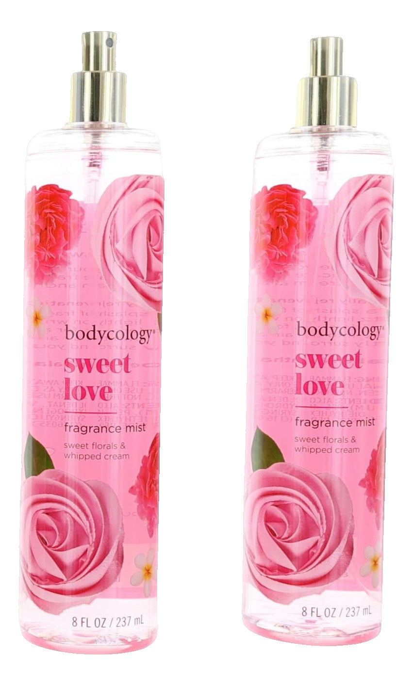 Sweet Love by Bodycology, 4 Pack 8 oz Fragrance Mist for Women