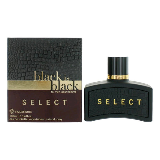 Black is Black Select by NuParfums, 3.4 oz EDT Spray for Men