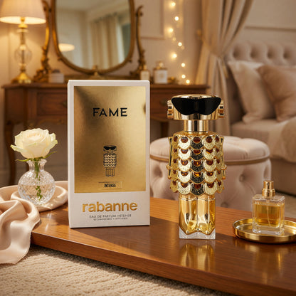 Fame Intense by Paco Rabanne, 2.7 oz EDP Spray Refillable for Women