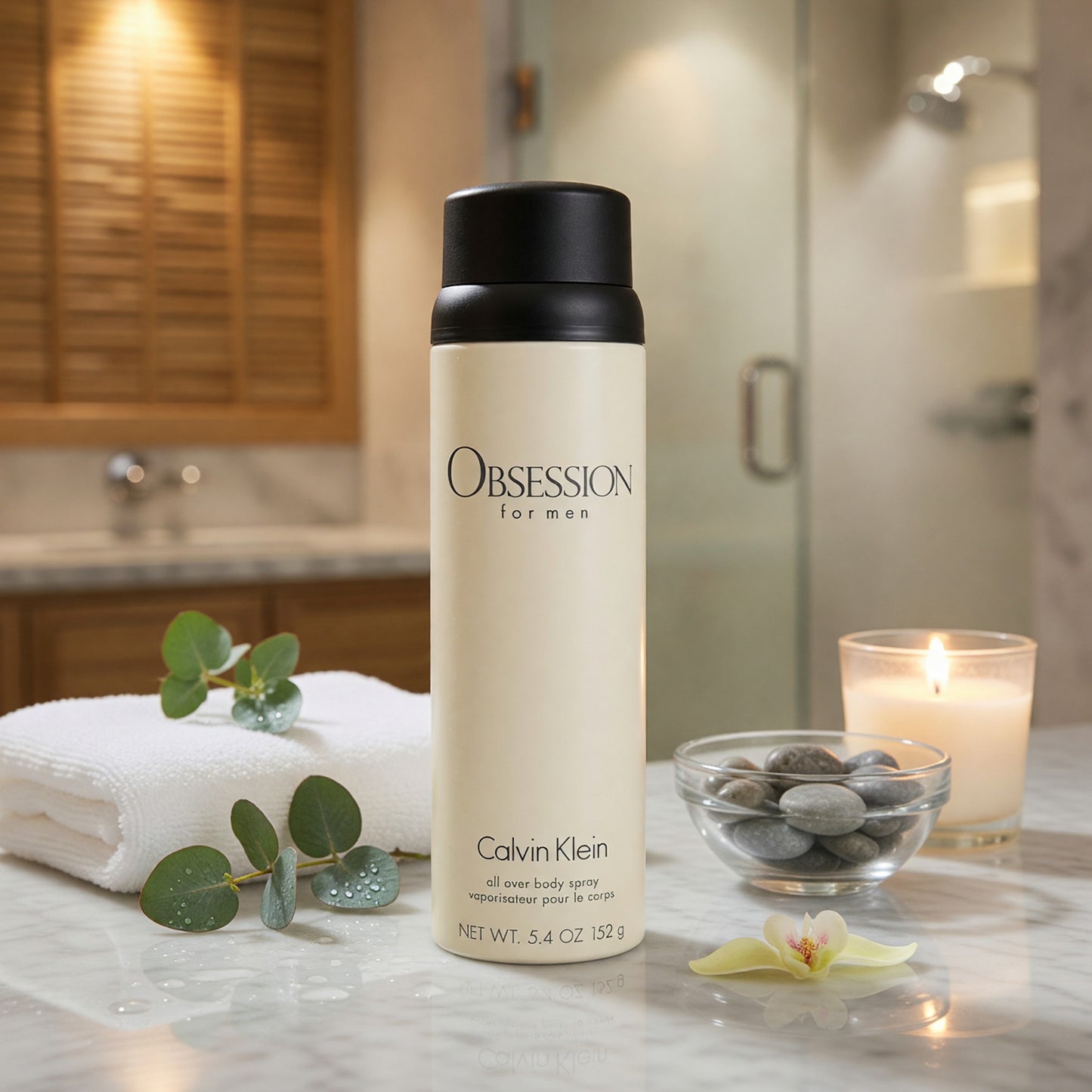 Obsession by Calvin Klein, 5.4 oz All Over Body Spray for Men