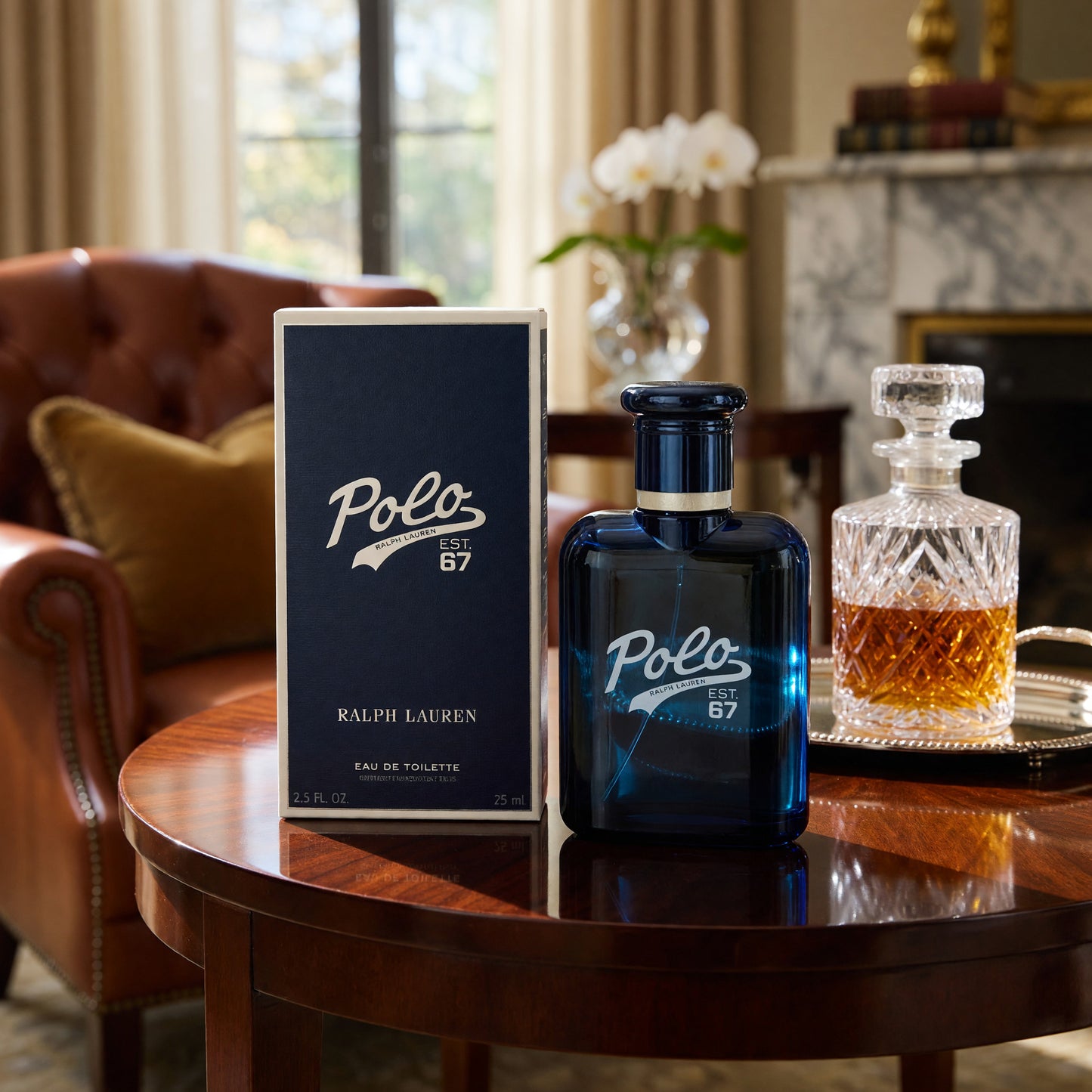 Polo EST 67 by Ralph Lauren, 2.5 oz EDT Refillable Spray for Men