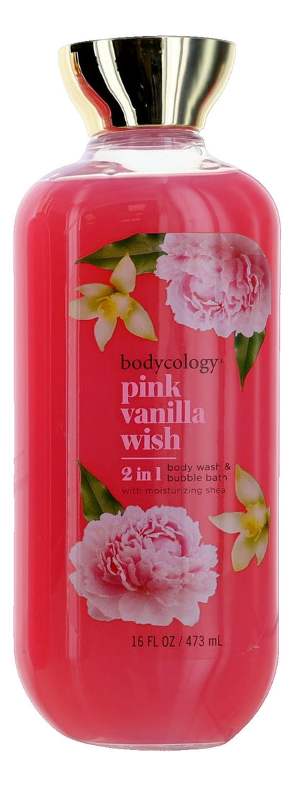 Pink Vanilla Wish, 3 Pack 16oz 2 in 1 Body Wash & Bubble Bath women