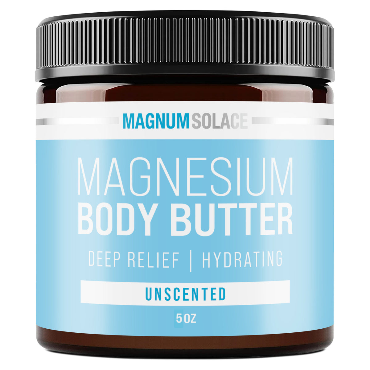 Magnesium Body Butter by Magnum Solace, 5 oz Body Butter - Unscented  - Unscented