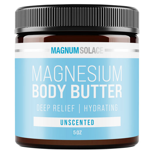 Magnesium Body Butter by Magnum Solace, 5 oz Body Butter - Unscented  - Unscented