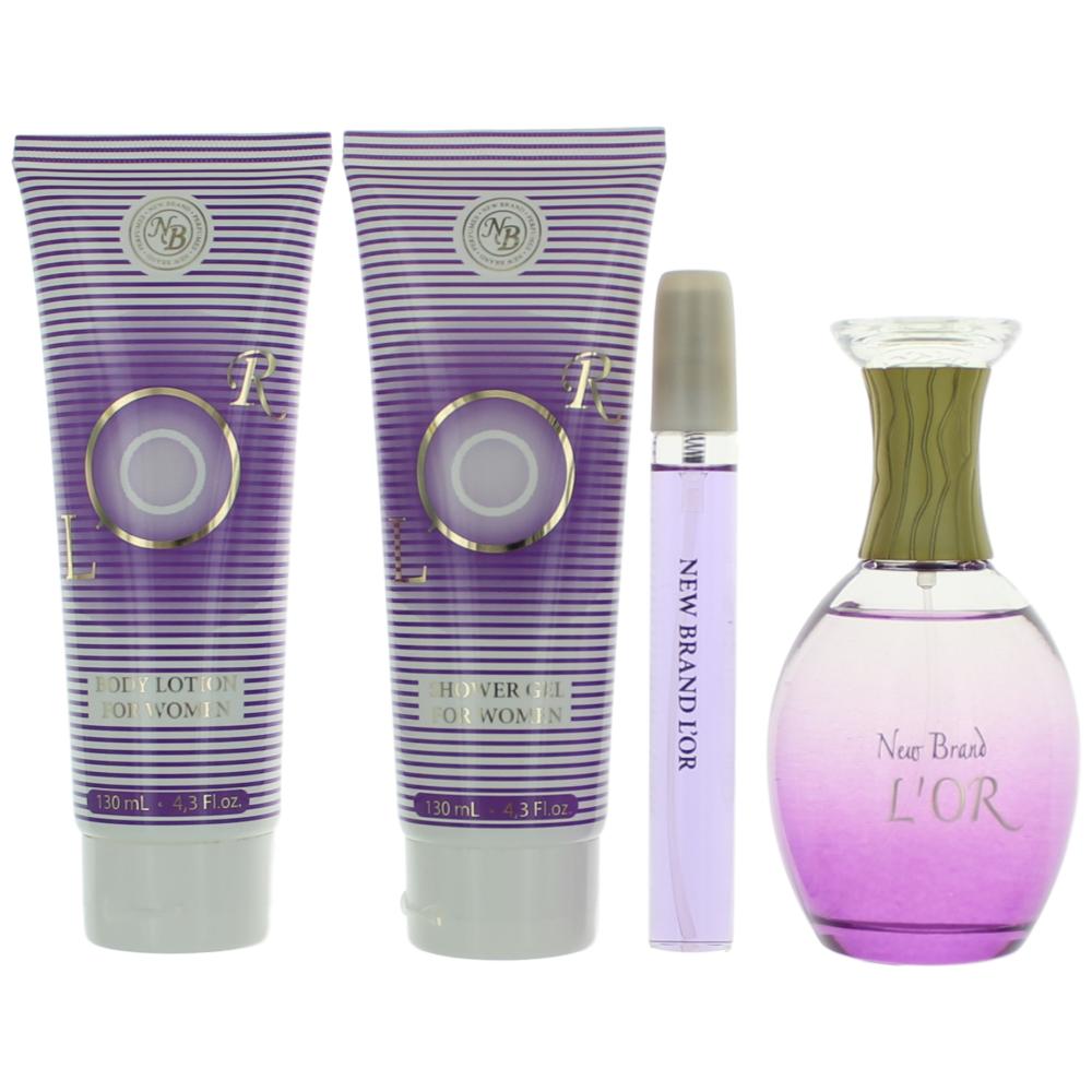 L'or by New Brand, 4 Piece Gift Set for Women