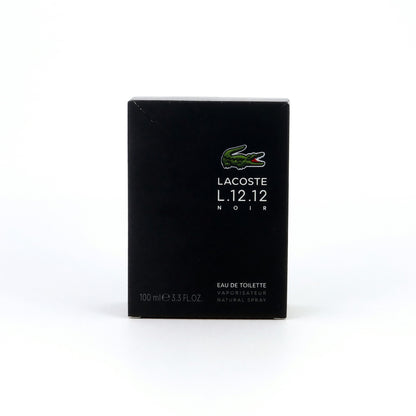 Lacose L. 12.12 Black Noir by Lacoste, 3.3 oz EDT Spray for Men