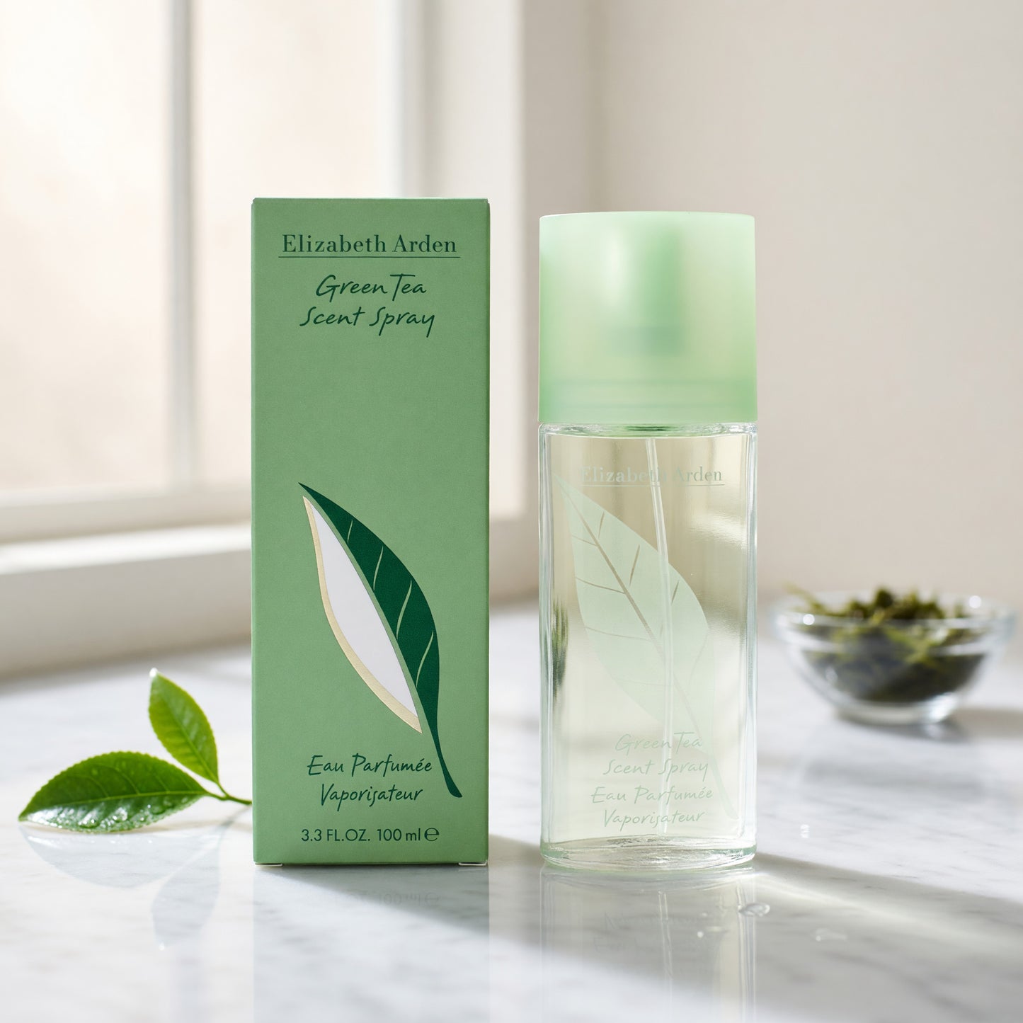Green Tea by Elizabeth Arden, 3.3 oz Eau Parfumee Spray for Women